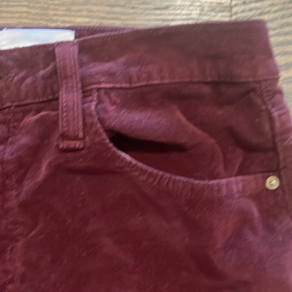 Frame Denim Burgundy Corduroy Mini Skirt - Picture 4 of 6